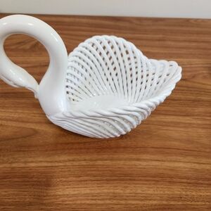 White swan porcelain from Italy